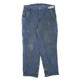 CARHARTT Mens Regular Fit Blue Denim Jeans W36 L30 Workwear Casual Durable Zip