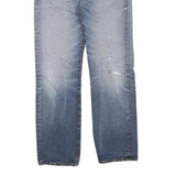 LEVI'S Mens Blue Regular Jeans Denim Medium W32 L30 Classic Button Closure