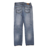 LEVI'S Mens Blue Regular Jeans Denim Medium W32 L30 Classic Button Closure