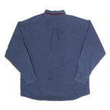 FARAH Mens Blue Casual Shirt L Button Down Collar Cotton Classic Fit
