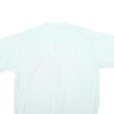 GARRY Mens White Cotton Blend Casual Shirt XL Short Sleeve Button Pocket