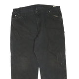 DICKIES Mens Black Regular Fit Straight Cotton Blend Jeans W42 L30 Workwear