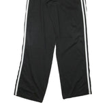 ADIDAS Mens Joggers Black & White Classic Tapered L W26 L30 Sportswear