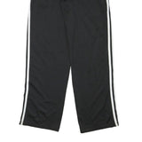 ADIDAS Mens Joggers Black & White Classic Tapered L W26 L30 Sportswear