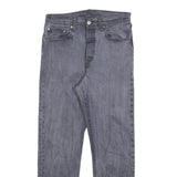 LEVI'S 501 Womens Jeans Blue Regular Straight Denim Medium W27 L28 Raw Hem