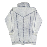PAN ASIA Womens Blue Denim Jacket M Cotton Button Closure Acid Wash Style