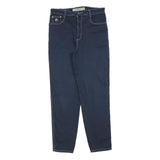 NEWPORT Mens Cotton Blend Navy Regular Fit Straight Leg Trousers W32 L30