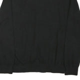 TOMMY HILFIGER Mens Black Plain Cotton Blend V-Neck Regular Jumper L Classic