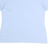 ADIDAS Mens Light Blue Cotton T-Shirt XL Short Sleeve Crew Neck Logo Print