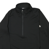 THE NORTH FACE Mens Black Zip Track Jacket 2XL Polyester Blend Logo Sleeve