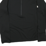 THE NORTH FACE Mens Black Zip Track Jacket 2XL Polyester Blend Logo Sleeve