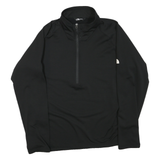 THE NORTH FACE Mens Black Zip Track Jacket 2XL Polyester Blend Logo Sleeve