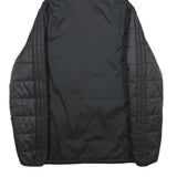 ADIDAS Mens Black Football Club Basel Jacket L Polyester Puffer Quilted Hooded