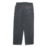 DICKIES Mens Regular Fit Straight Denim Jeans Black W34 L32 Workwear Utility