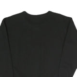PUMA Womens Black Cotton Blend Crew Neck UK 12 Sweatshirt Logo Patch