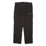 DICKIES Mens Regular Fit Black Cotton Blend Cargo Trousers W35 L31 Durable