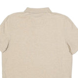 NAUTICA Mens Beige Short Sleeve Plain M Polo Shirt Cotton Blend Casual
