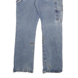 DICKIES Mens Regular Fit Blue Denim Jeans W36 L32 Workwear Zip Closure