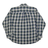 WOOLRICH Mens Blue & Green Check Shirt XL Cotton Blend Classic Button-Down