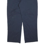 DICKIES Mens Cotton Blend Regular Navy Blue Zip Trousers W40 L30 Workwear Casual