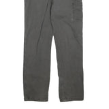 CARHARTT Mens Cotton Blend Grey Regular Straight Trousers W36 L34 Workwear