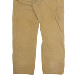 DICKIES Mens Regular Fit Brown Denim Jeans W38 L31 Workwear Button Closure