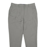 THEORY Womens Wool Grey Regular Fit Straight Leg Trousers W30 L28 Smart Workwear