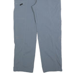 VARANUS Mens Relaxed Blue Polyester Blend Zip Trousers W34 L30 Casual Outdoor