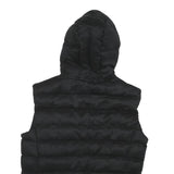 PHILIPP PLEIN Mens Black Hooded Zip-Up Sleeveless Polyester Jacket M