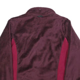 JACK WOLFSKIN Womens Maroon & Burgundy Zip Jacket UK 10 Polyester Fleece Outdoor