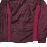 JACK WOLFSKIN Womens Maroon & Burgundy Zip Jacket UK 10 Polyester Fleece Outdoor