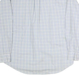 TOMMY HILFIGER Mens Blue & White Check Shirt L Classic Button-Down Long Sleeve