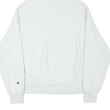 CHAMPION Mens White Pullover Hoodie S Cotton Blend Casual Sportswear
