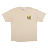 HANES Mens Beige Project Rwanda Graphic T-Shirt L Short Sleeve Crew Neck