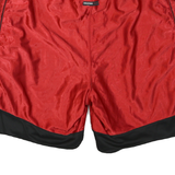 STARTER Mens Shorts Red & Black Casual 2XL W38 Relaxed Fit Drawstring Pockets