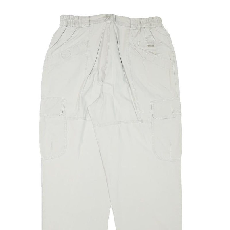 COLUMBIA Mens Relaxed Beige Cargo Zip Trousers W29 L30 Cotton Blend Casual