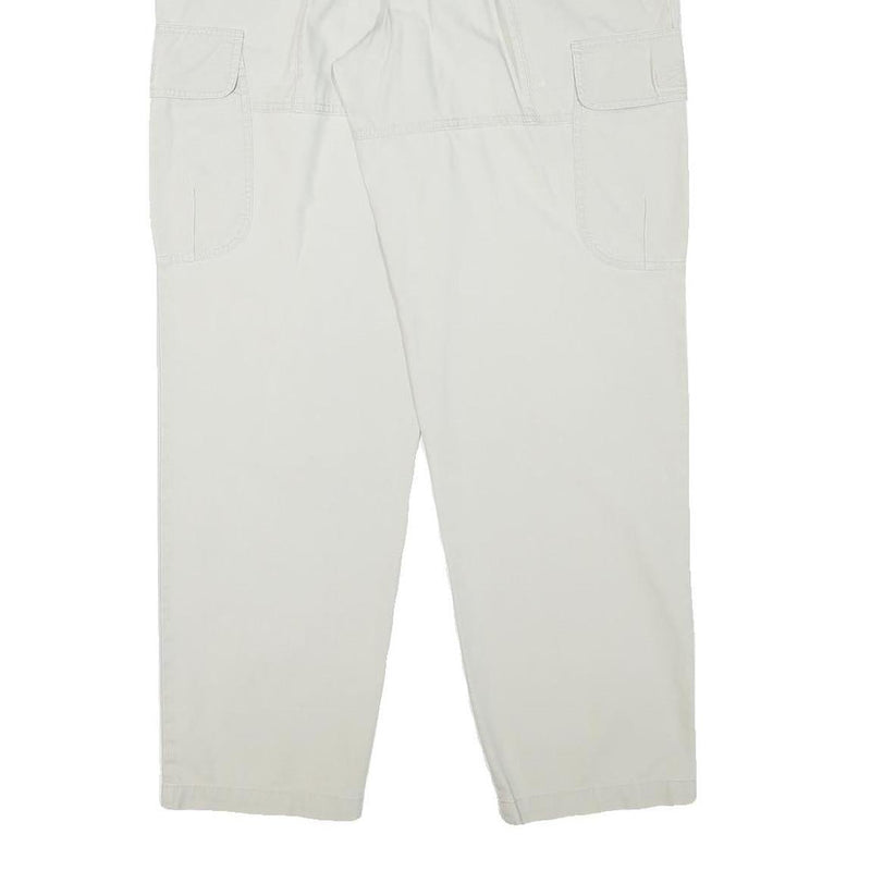 COLUMBIA Mens Relaxed Beige Cargo Zip Trousers W29 L30 Cotton Blend Casual
