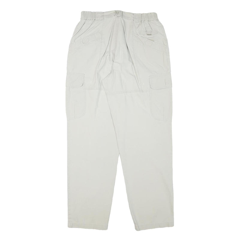 COLUMBIA Mens Relaxed Beige Cargo Zip Trousers W29 L30 Cotton Blend Casual