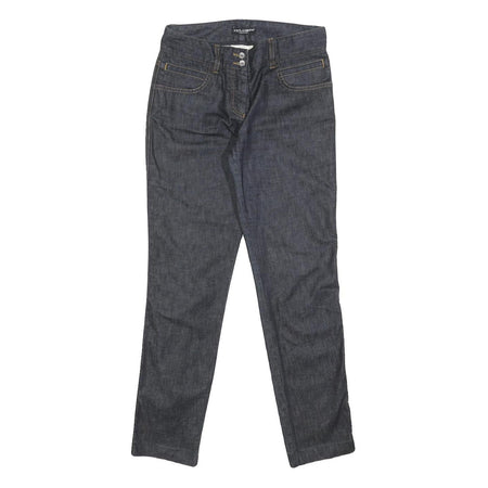 DOLCE & GABBANA Womens Slim Blue Denim Jeans W26 L29 Zip Pockets