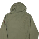 ELEMENT Mens Green Zip Up Hooded Jacket S Polyester Blend Plain Casual Outdoor