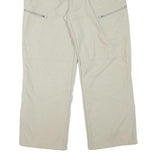KILLTEC Mens Relaxed Beige Polyester Blend Zip Trousers W34 L28 Outdoor Casual
