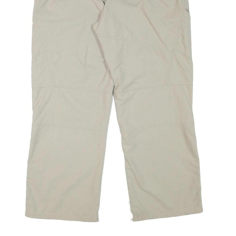 KILLTEC Mens Relaxed Beige Polyester Blend Zip Trousers W34 L28 Outdoor Casual