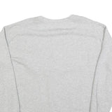 TOMMY HILFIGER Womens Grey Sweatshirt Crew Neck L Hilfiger Logo Cotton Blend