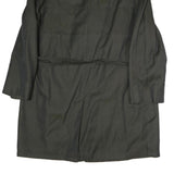 Mens Black Jacket L Cotton Classic Button Closure Plain Casual Outerwear