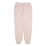 NIKE Womens Joggers Pink & White Slim Tapered S W26 L28 Comfortable Cotton Blend