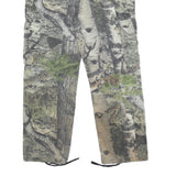 MOSSY OAK Mens Cotton Blend Camouflage Regular Cargo Trousers W32 L29 Outdoor