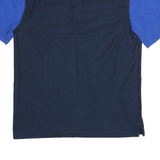 CARHARTT Mens Blue & Navy United Short Sleeve Polo Shirt M Cotton Blend Workwear