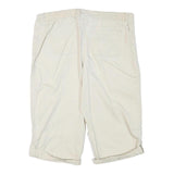 CLASSIC EDITION Womens Cream Casual Cotton Blend Shorts M W36 Comfortable Fit