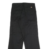 DICKIES Mens Black Regular Fit Straight Trousers W32 L32 Workwear Cargo