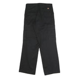 DICKIES Mens Black Regular Fit Straight Trousers W32 L32 Workwear Cargo